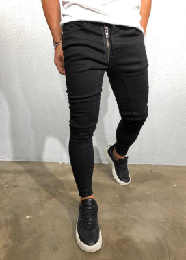 Джинсы с косой молнией Mfstore Изображение Джинсы с косой молнией Mfstore