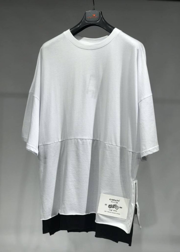 Базовая белая футболка с удлиненным рукавом MFStore Изображение Базовая белая футболка с удлиненным рукавом MFStore