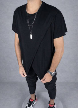 Футболка дизайнерська чорна MFStore Изображение Футболка дизайнерська чорна MFStore