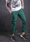 Изображение Спортивные штаны мужские зеленые с черной полоской бренд Рокки Tur streetwear