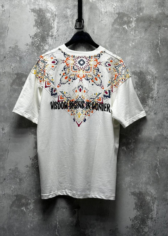 Футболка вільного крою з вишивкою і орнаментом біла MFStore Изображение Футболка вільного крою з вишивкою і орнаментом біла MFStore