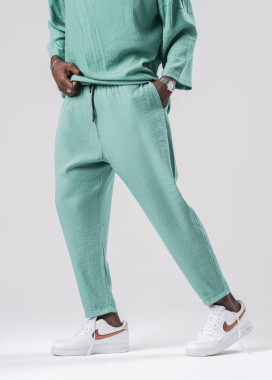 Стильні штани вільного крою ментол MFStore Изображение Стильні штани вільного крою ментол MFStore