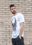 Футболка белая с принтом черепа Mfstore Изображение Футболка белая с принтом черепа Mfstore