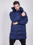 Пуховик синий матовый с боковой молнией MFStore Изображение Пуховик синий матовый с боковой молнией MFStore