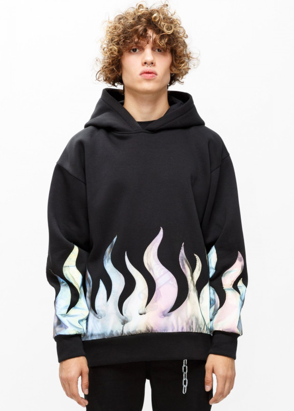 Худи с рефлективным огнем Изображение Худи с рефлективным огнем