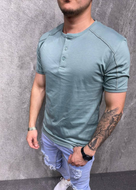 Стильная базовая футболка мятная Mfstore Изображение Стильная базовая футболка мятная Mfstore