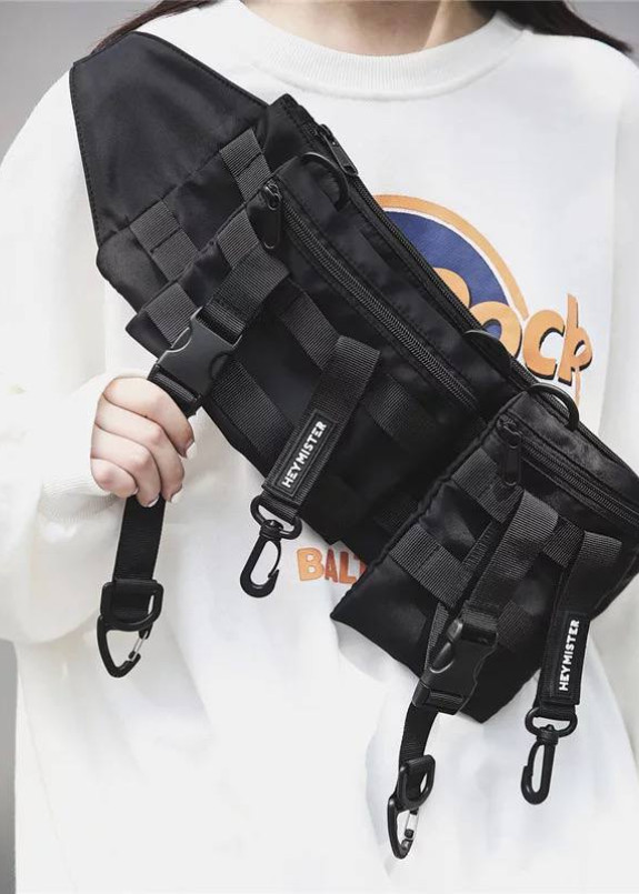 Багатофункціональна поясна сумки чорна MFStore Изображение Багатофункціональна поясна сумки чорна MFStore