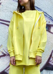 Худі жіноче оверсайз на блискавці жовте Изображение Худі жіноче оверсайз на блискавці жовте