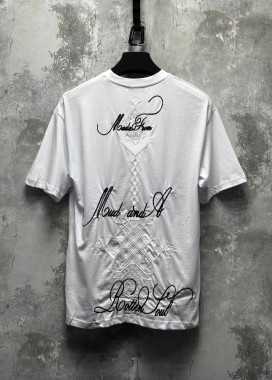 Футболка вільного крою з вишивкою біла MFStore Изображение Футболка вільного крою з вишивкою біла MFStore