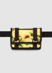 Изображение Маленькая сумка на пояс клатч желтого цвета с отливом
