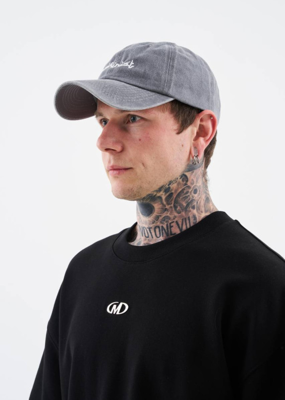 Кепка базова виварена світло-сіра з вишивкою MFStore Изображение Кепка базова виварена світло-сіра з вишивкою MFStore