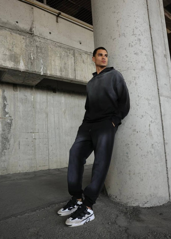 Стильний градієнтний костюм чорний MFStore Изображение Стильний градієнтний костюм чорний MFStore