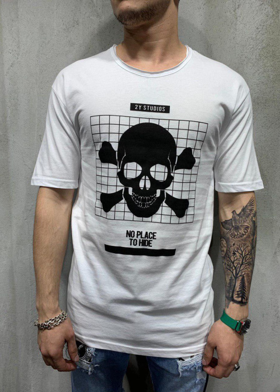 Футболка белая no place no hide MFStore Изображение Футболка белая no place no hide MFStore