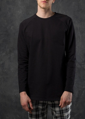 Лонгслив мужской черный Шазам Tur streetwear Изображение Лонгслив мужской черный Шазам Tur streetwear