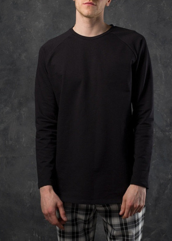 Лонгслив мужской черный Шазам Tur streetwear Изображение Лонгслив мужской черный Шазам Tur streetwear