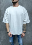 Футболка біла oversize з необробленими краями MFStore Изображение Футболка біла oversize з необробленими краями MFStore