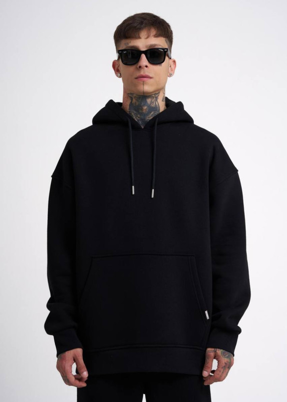 Худі чоловічий оверсайз чорний MFStore Изображение Худі чоловічий оверсайз чорний MFStore