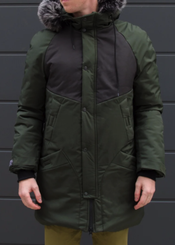 Зимняя куртка парка мужская хаки водоотталкивающая Taranis Изображение Зимняя куртка парка мужская хаки водоотталкивающая Taranis