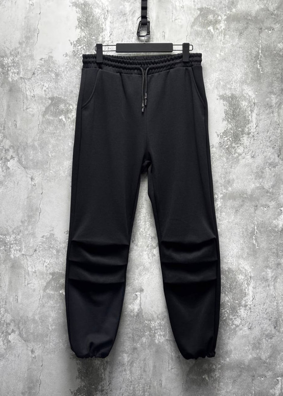 Штани вільного крою зі складками на колінах MFStore Изображение Штани вільного крою зі складками на колінах MFStore