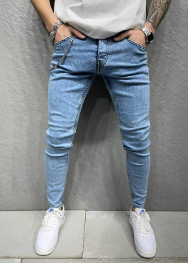 Изображение Узкие мужские джинсы синие MFStore
