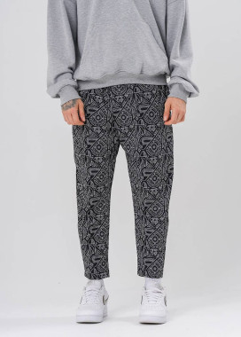 Стильні штани вільного крою з малюнком MFStore Изображение Стильні штани вільного крою з малюнком MFStore