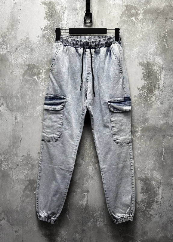 Джогери карго виварені блакитні MFStore Изображение Джогери карго виварені блакитні MFStore