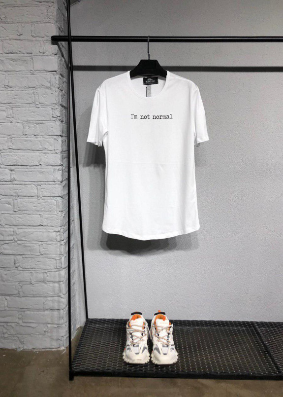 Футболка i'm not normal белый MFStore Изображение Футболка i'm not normal белый MFStore