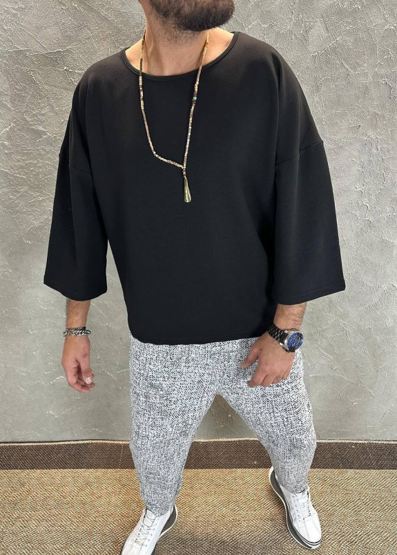 Футболка кімоно вільного крою чорна MFStore Изображение Футболка кімоно вільного крою чорна MFStore