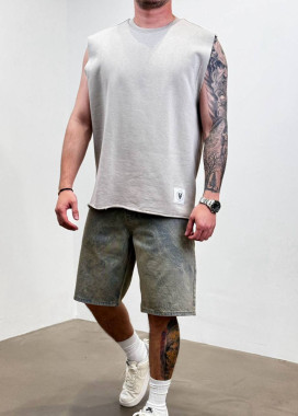 Майка оверсайз з щільної тканини пісочна MFStore Изображение Майка оверсайз з щільної тканини пісочна MFStore