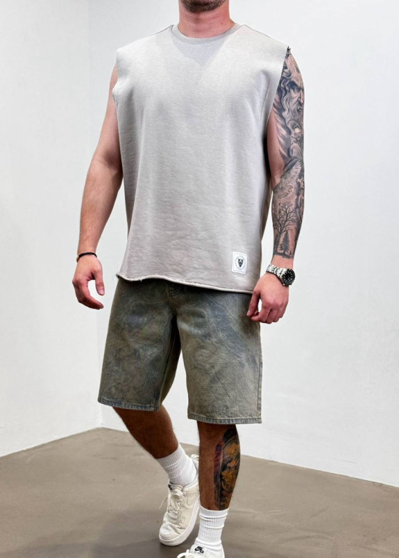 Майка оверсайз з щільної тканини пісочна MFStore Изображение Майка оверсайз з щільної тканини пісочна MFStore