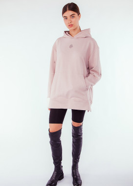 Бежевый оверсайз худи Изображение Бежевый оверсайз худи