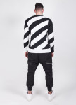 Свитер черно-белый в полоску MFStore Изображение Свитер черно-белый в полоску MFStore