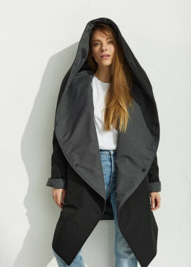 Тепла двостороння асиметрична жіноча парка Изображение Тепла двостороння асиметрична жіноча парка