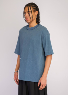 Оверсайз футболка виварена блакитна code MFStore Изображение Оверсайз футболка виварена блакитна code MFStore