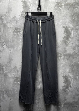 Штани вільного крою прямі виварені темно-сірі MFStore Изображение Штани вільного крою прямі виварені темно-сірі MFStore