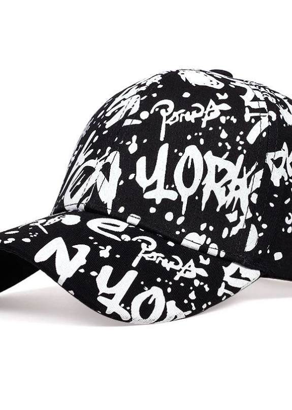 Бейсболка з принтом графіті чорна MFStore Изображение Бейсболка з принтом графіті чорна MFStore