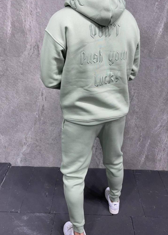 Костюм оверсайз на флисе мятный MFStore Изображение Костюм оверсайз на флисе мятный MFStore