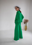 Костюм зеленый тройка с штанами клеш Изображение Костюм зеленый тройка с штанами клеш