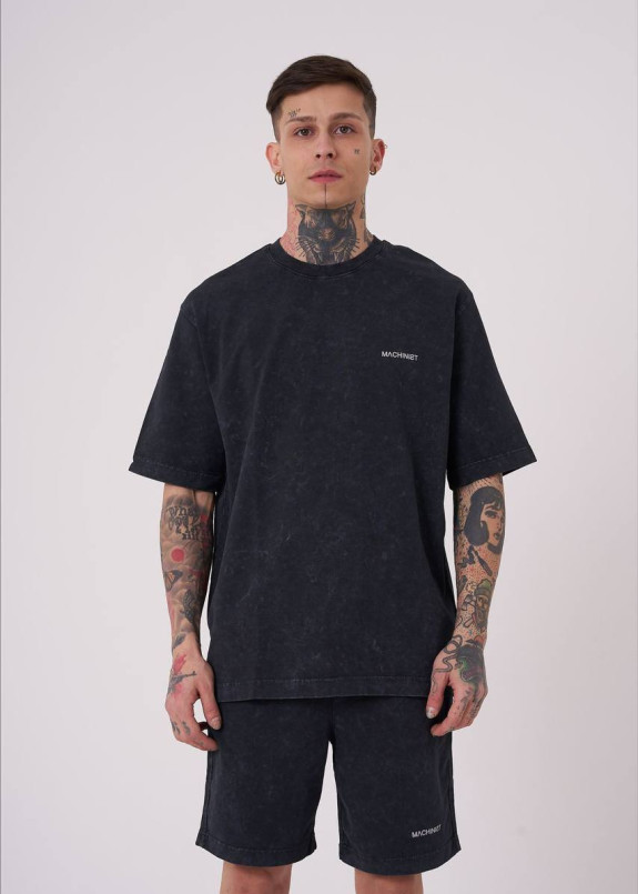 Футболка вільного крою виварена чорна MFStore Изображение Футболка вільного крою виварена чорна MFStore