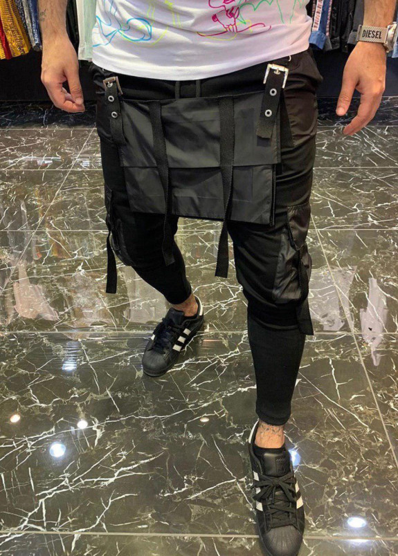 Брюки спортивные с дизайнерской вставкой MFStore Изображение Брюки спортивные с дизайнерской вставкой MFStore