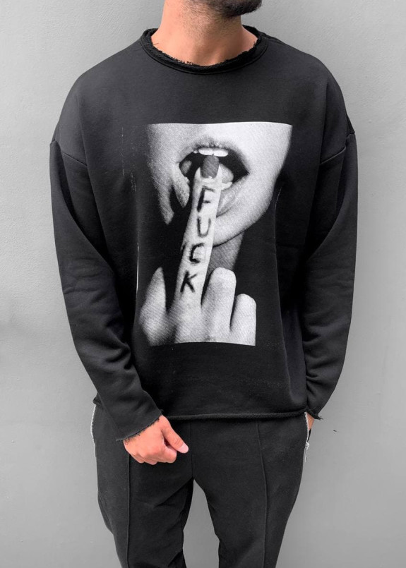 Кофта з дівчиною чорна MFStore Изображение Кофта з дівчиною чорна MFStore