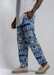 Штани вільного крою з синім малюнком MFStore Изображение Штани вільного крою з синім малюнком MFStore