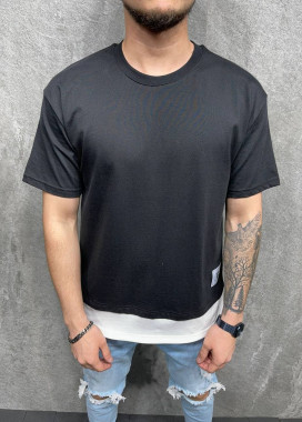 Футболка с лого и вставкой снизу MFStore Изображение Футболка с лого и вставкой снизу MFStore