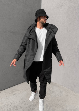 Парка мужская дизайнерская черная Mfstore Изображение Парка мужская дизайнерская черная Mfstore