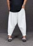 Штани вільного крою галіфе з накладними карманами білі MFStore Изображение Штани вільного крою галіфе з накладними карманами білі MFStore