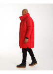 Пуховик мужской с высоким горлом красный Изображение Пуховик мужской с высоким горлом красный