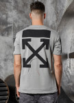 Футболка с уличной разметкой серая MFStore Изображение Футболка с уличной разметкой серая MFStore