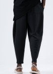 Изображение Стильні штани вільного крою чорні MFStore