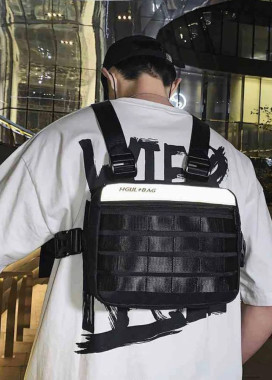 Нагрудна сумка для чоловіків чорна MFStore Изображение Нагрудна сумка для чоловіків чорна MFStore