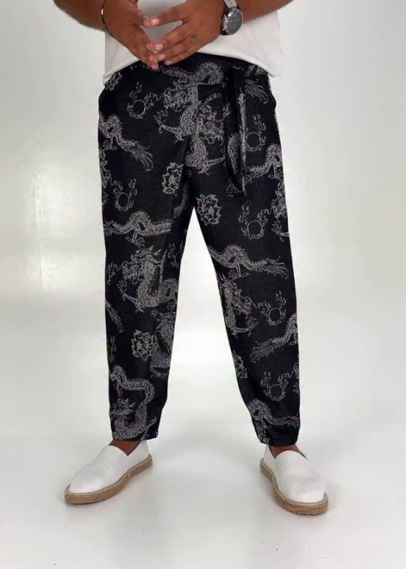 Штани дизайнерські вільного крою з драконами MFStore Изображение Штани дизайнерські вільного крою з драконами MFStore